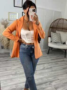 Bold Orange Blazer